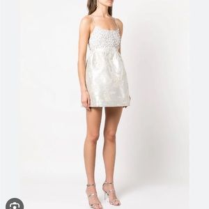 NWT Alice + Olivia Tibby Emb Scoop Neck Baby Doll Dress